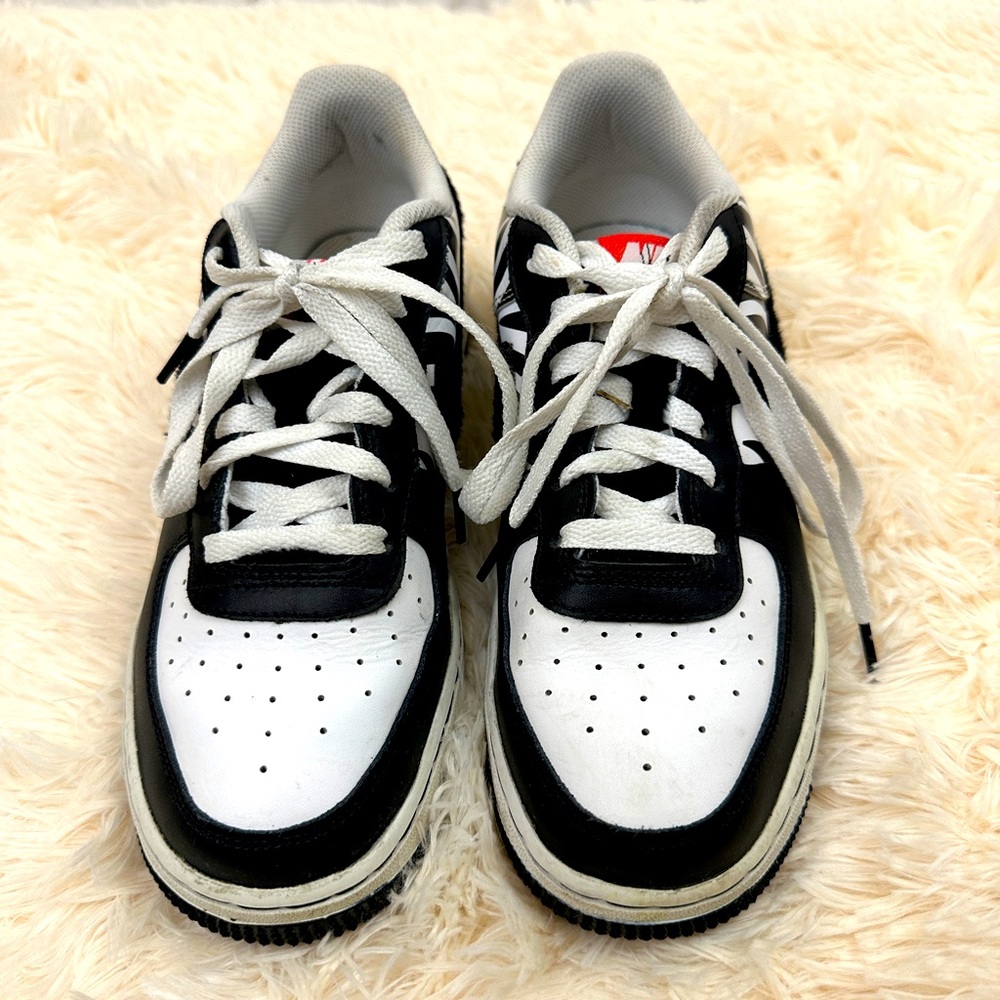 Nike Air Force 1 Low 'Zebra Print' CU4687-100, Youth Boys size 6.5 - Picture 5 of 8